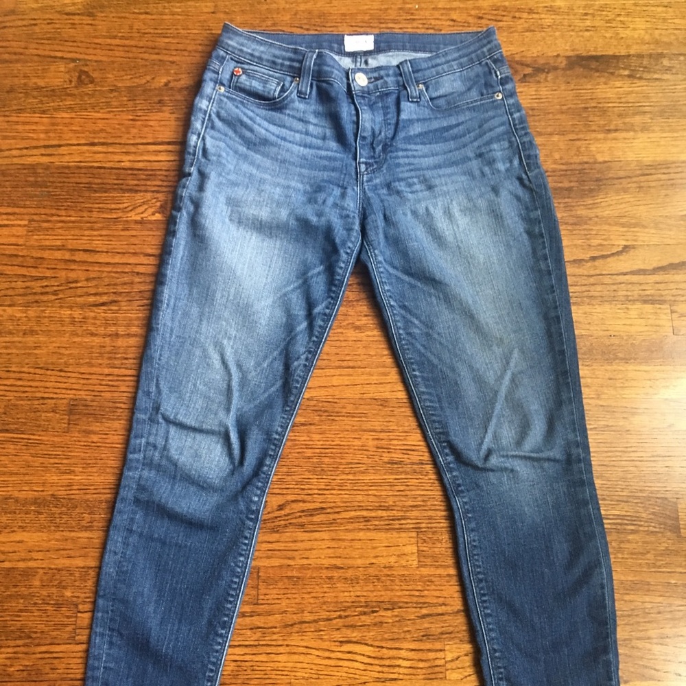 Hudson mid rise ankle super skinny jeans
